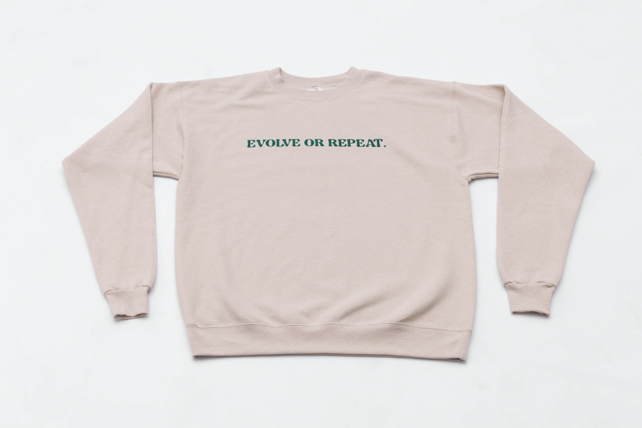 Recycled "Evolve or Repeat" Creweck