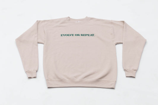 Recycled "Evolve or Repeat" Creweck