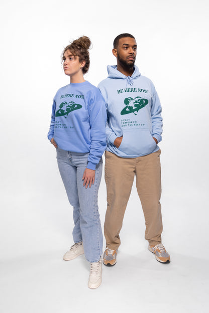 Recycled "Be Here Now" Crewneck